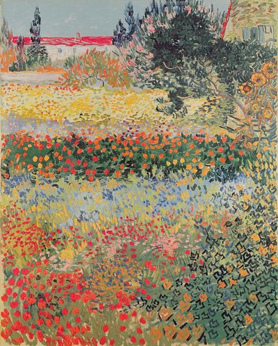 Garten in Blüte, Arles, Juli 1888 von Vincent van Gogh